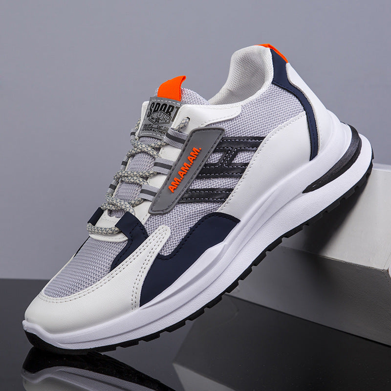 New Sneakers Men's Flying Weaving Mesh Surface Breathable Running Shoes