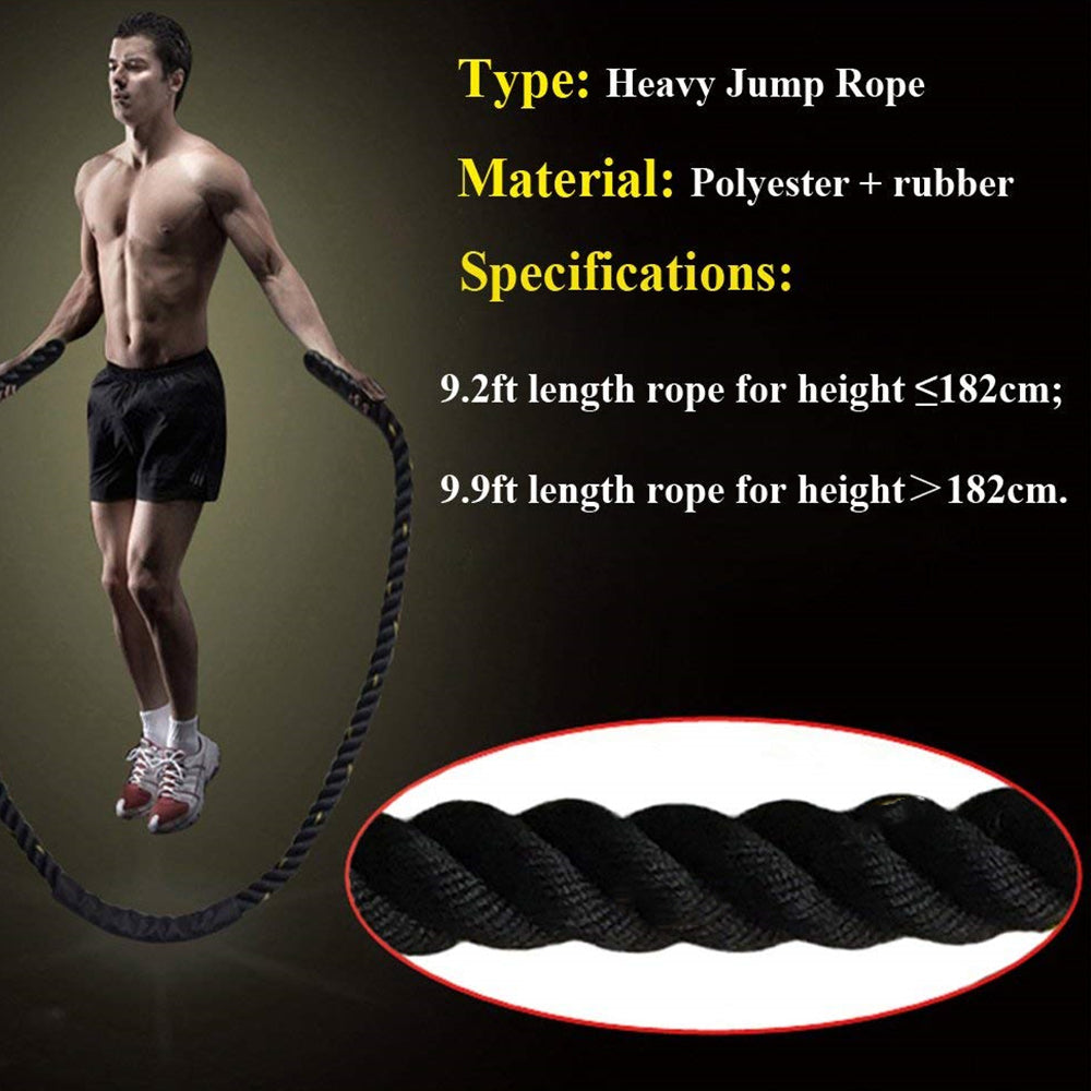 Battle Skipping Ropes Power Training  Fitness Home Gym Equipment