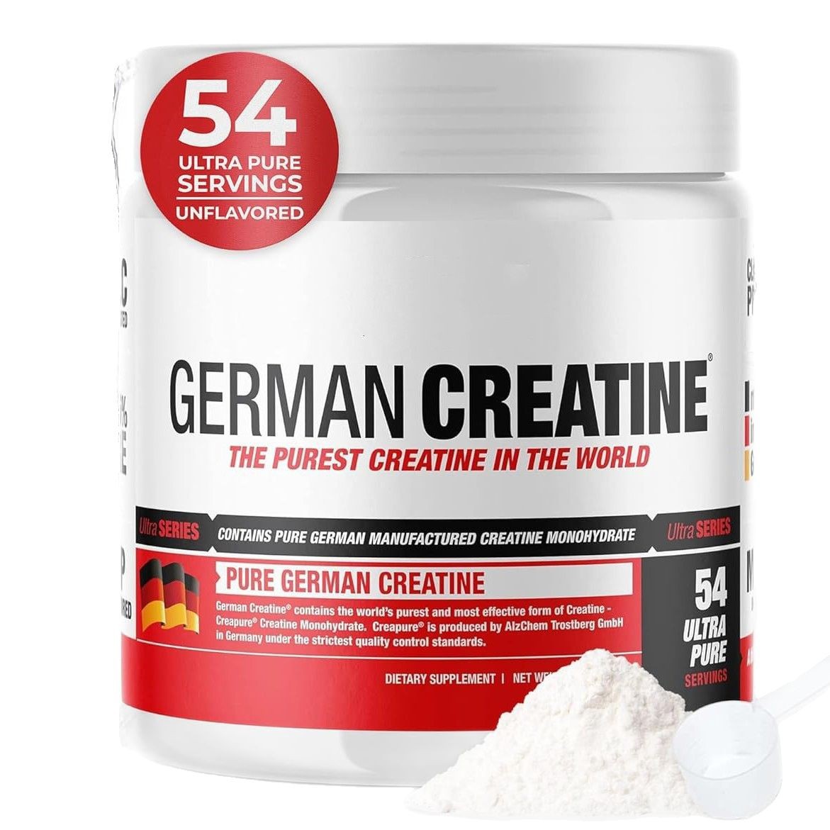 German Creatine Monohydrate Original Flavor Powder 270g