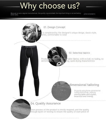 Fitness Sports Tights Men's Quick-drying Gym Pants