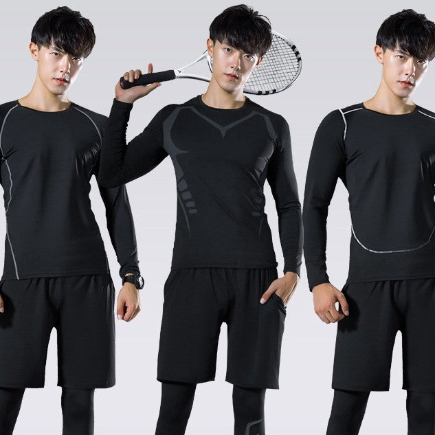 Quick-drying Men  Running 2 piece Sportswear Gym