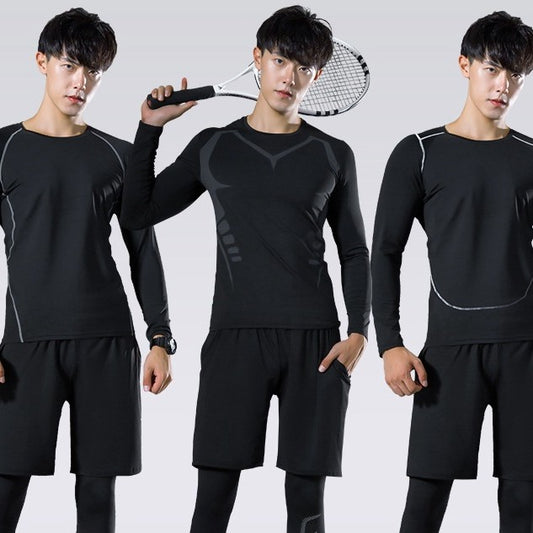 Quick-drying Men  Running 2 piece Sportswear Gym