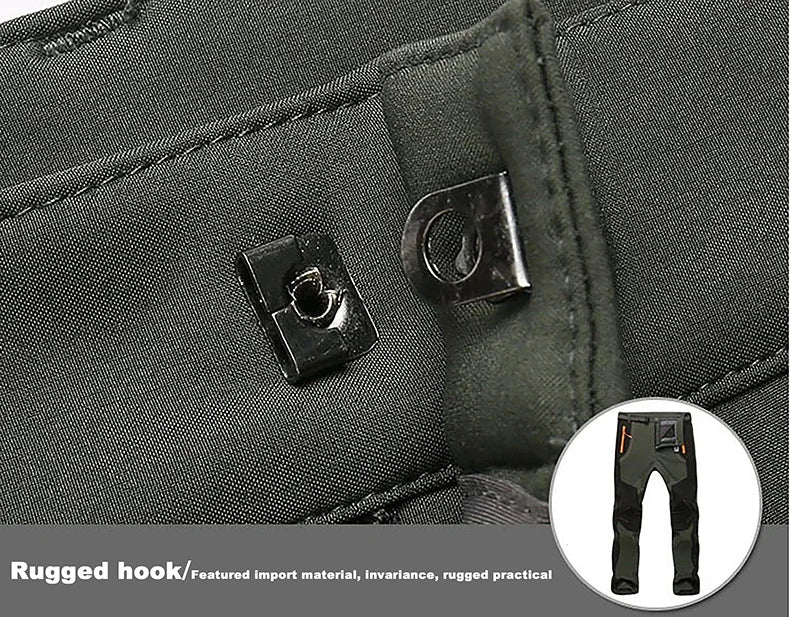 LNGXO Thick Warm Fleece Waterproof Windproof Outdoor Hiking Pants