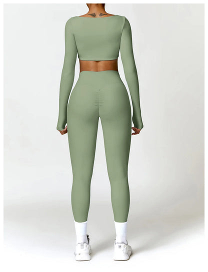 2PCS Women's Quick-Dry Gym Set/Tracksuit