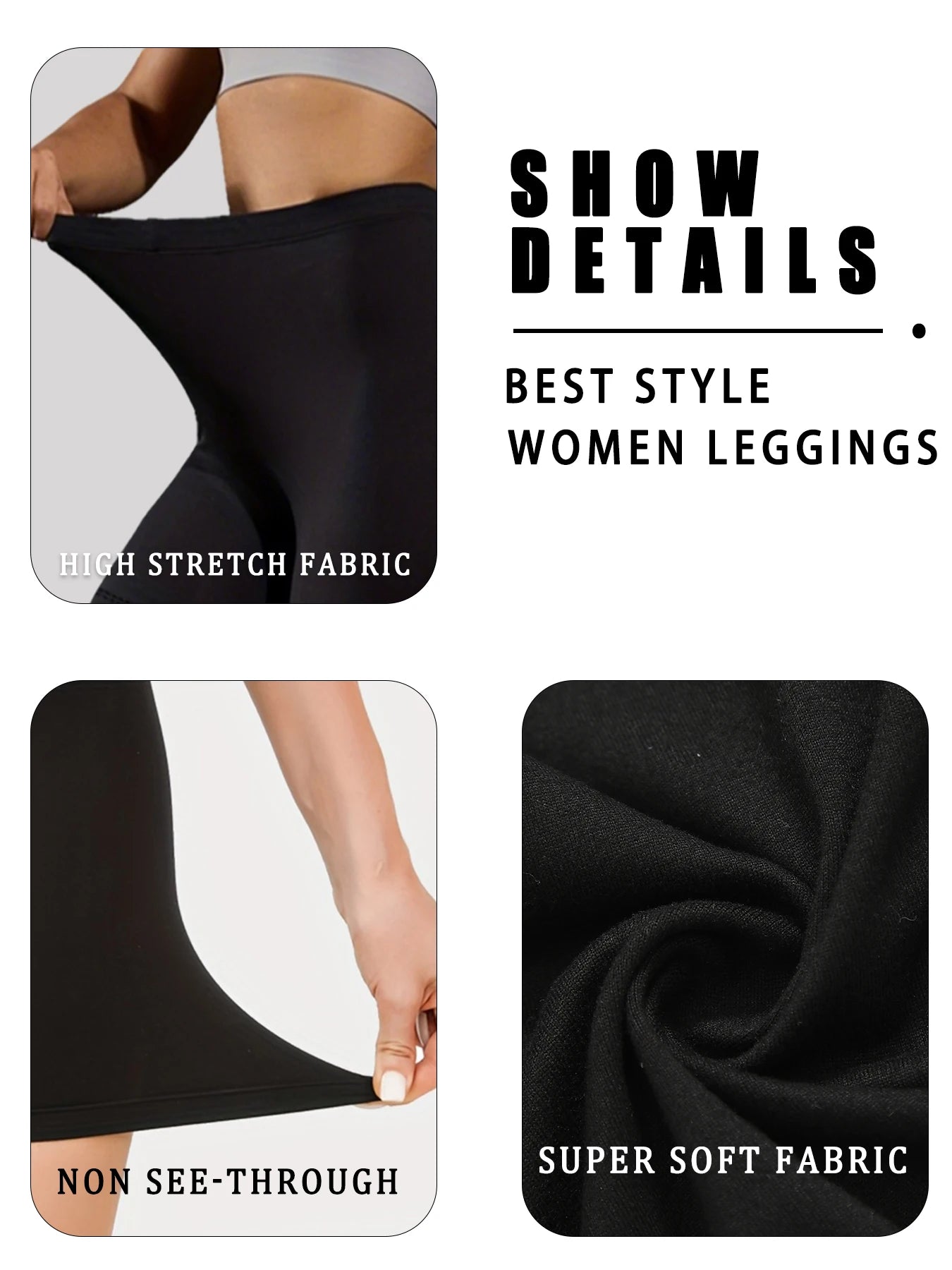 Women's High Elasticity Workout Soft Leggings
