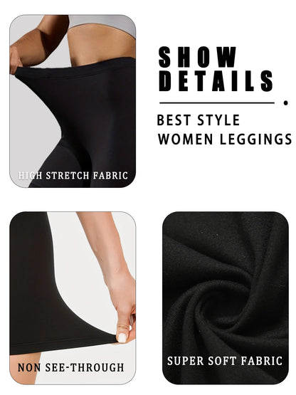 Women's High Elasticity Workout Soft Leggings