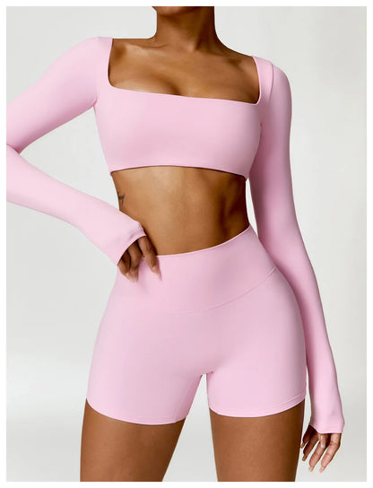 2PCS Women's Quick-Dry Gym Set/Tracksuit