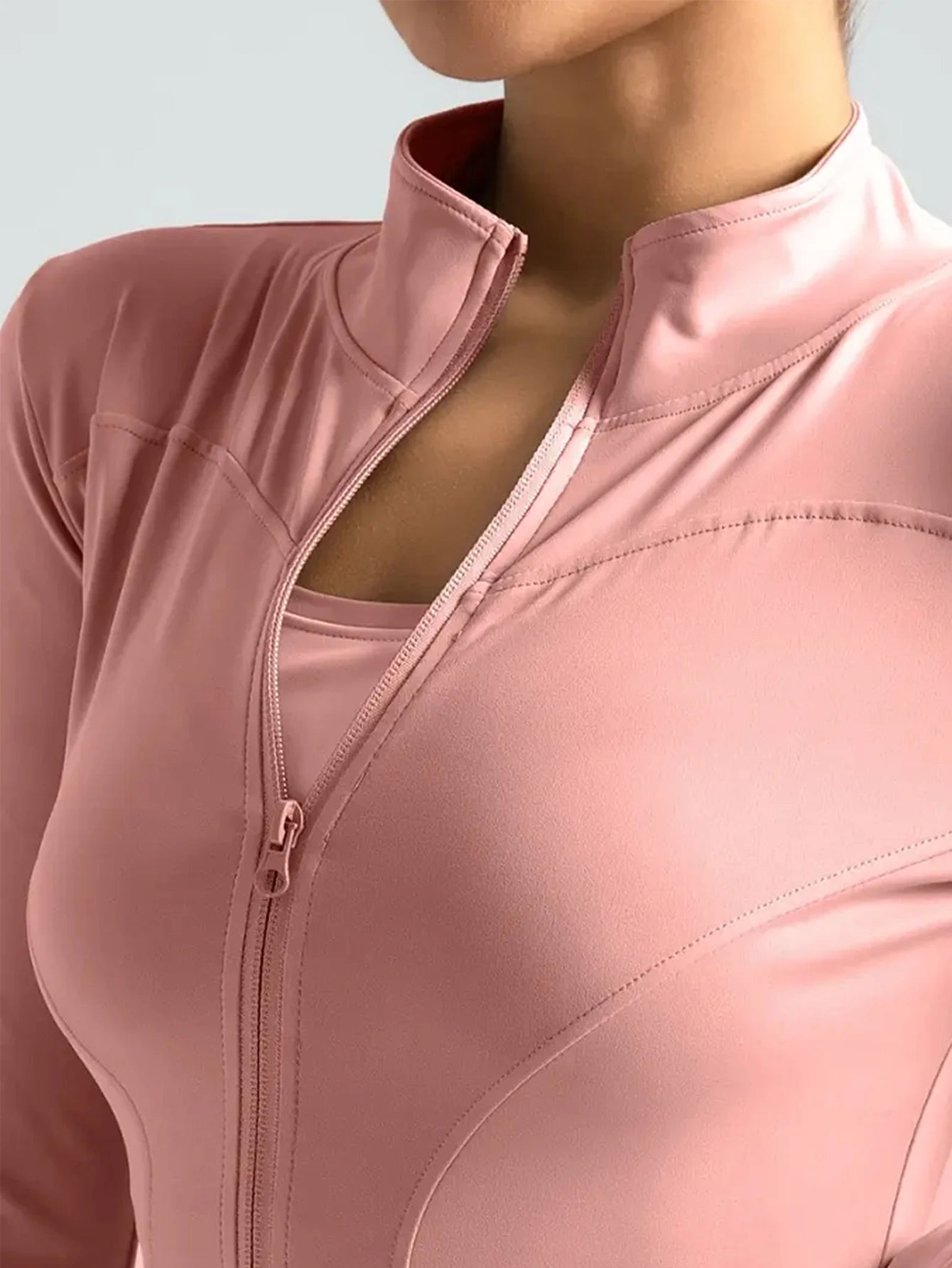 Women's Tight Quick-drying Long-Sleeved Sun-Protective Stand-Up Collar Fitness Jacket