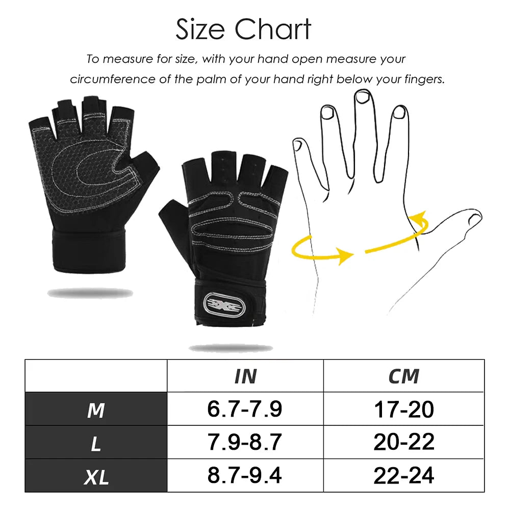 Unisex Weightlifting Workout Gloves