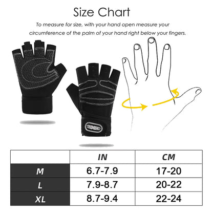 Unisex Weightlifting Workout Gloves