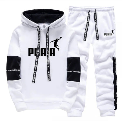 Mens 1/2 Piece Print Casual Sportswear Tracksuit / Hoodie / Pants