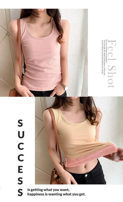 Women's Winter Seamless Thermal Underwear Top