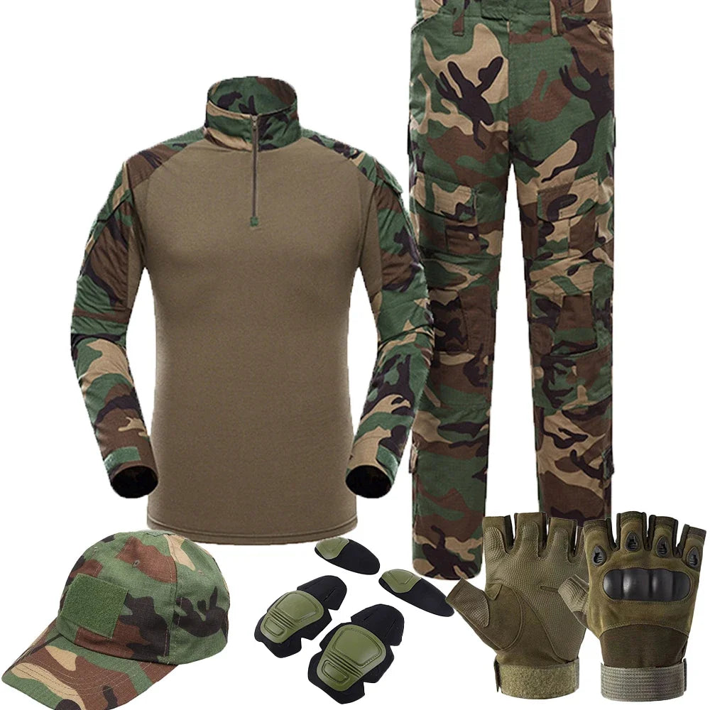Men's Tactical Uniform Outdoor Camouflage Suit