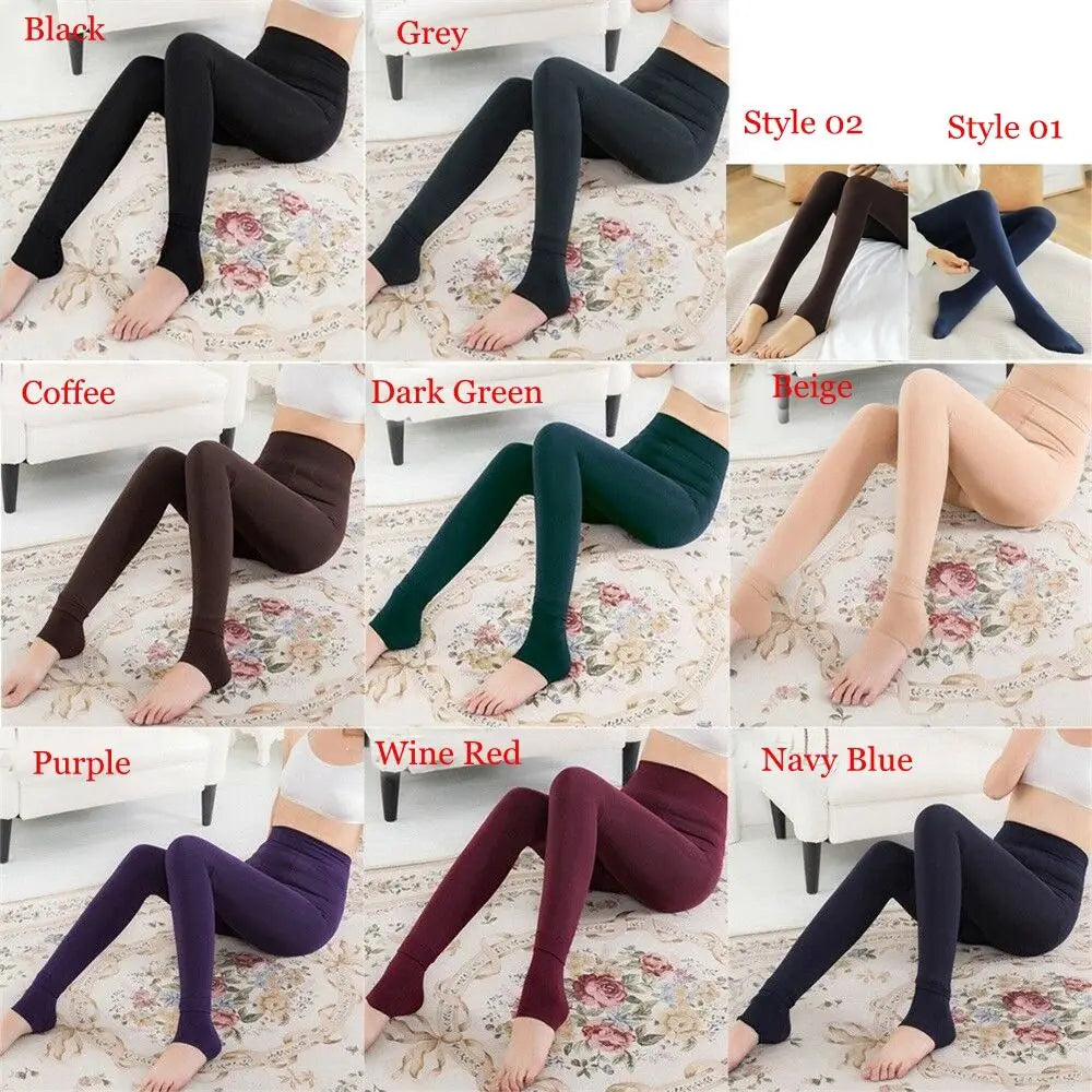 Women's Winter Thermal Warm Thick Fluff Lined Pantyhose/Leggings