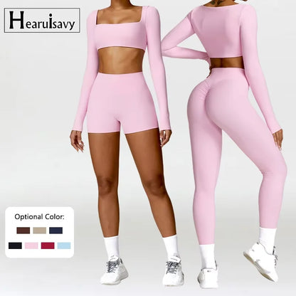 2PCS Women's Quick-Dry Gym Set/Tracksuit