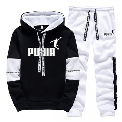 Mens 1/2 Piece Print Casual Sportswear Tracksuit / Hoodie / Pants