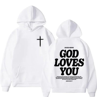 God Loves You Unisex Y2K Hoodie