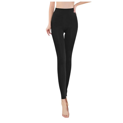 Women's Thermal Winter Fleece Lined Sheer Velvet  Tight Leggings