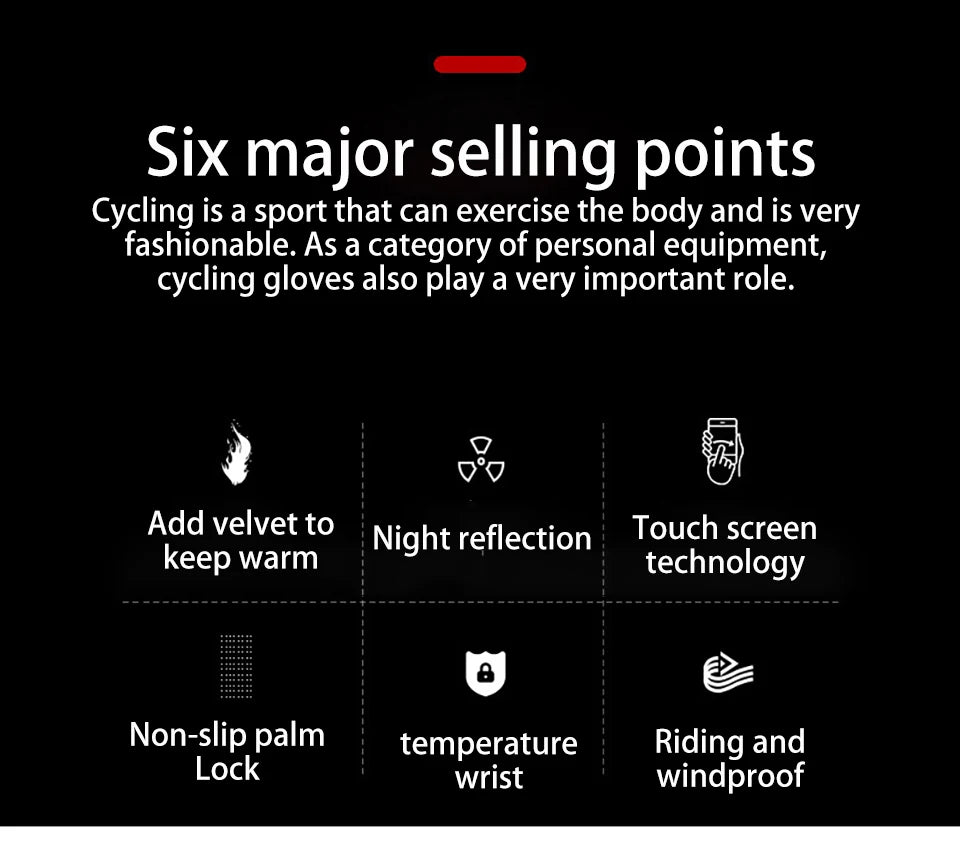 Warm Touch Screen Two Fingers Cut Anti-Slip Gloves