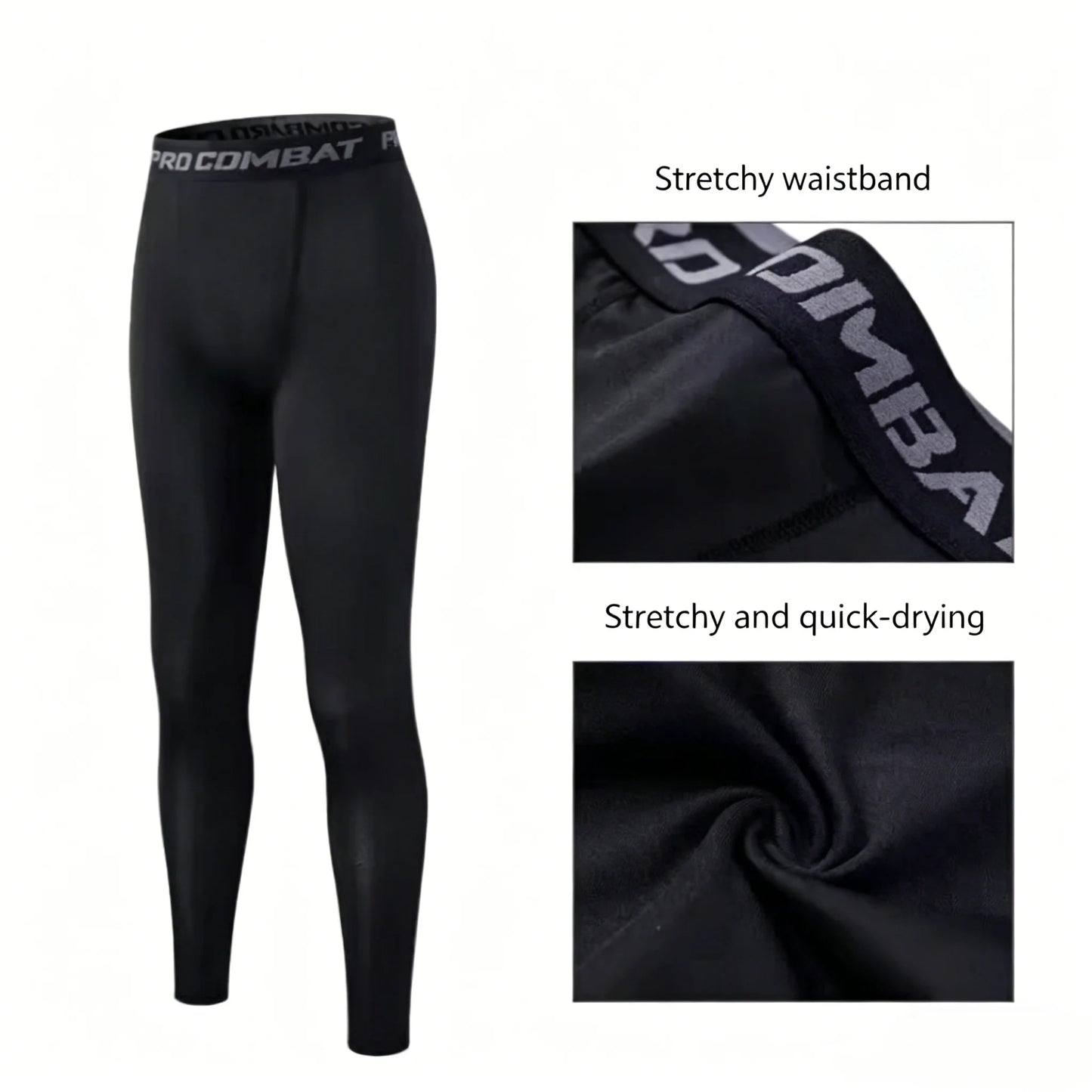 Men's Sports  Running Tights Athletic Workout Active Shorts men Compression Pants ﻿