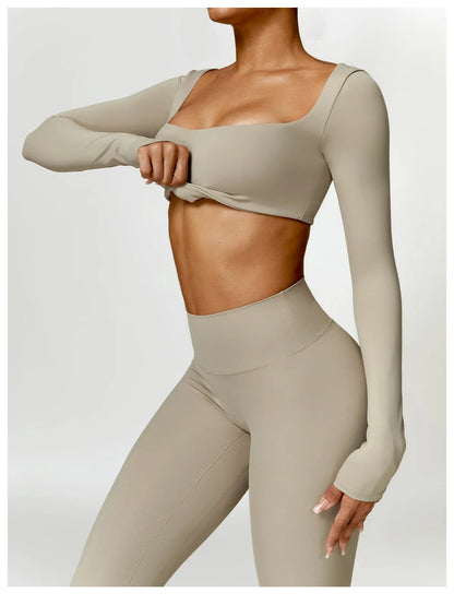 2PCS Women's Quick-Dry Gym Set/Tracksuit