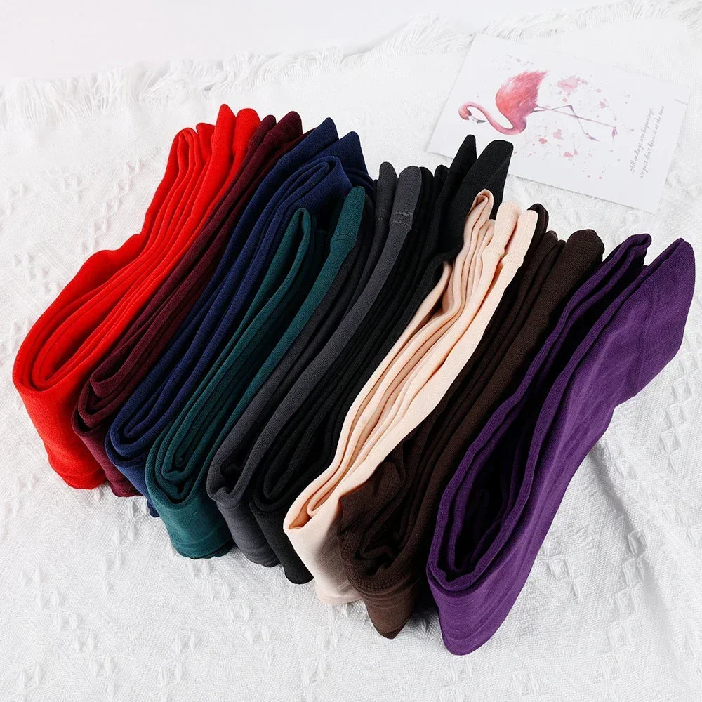 Women's Thermal Winter Fleece Lined Sheer Velvet  Tight Leggings