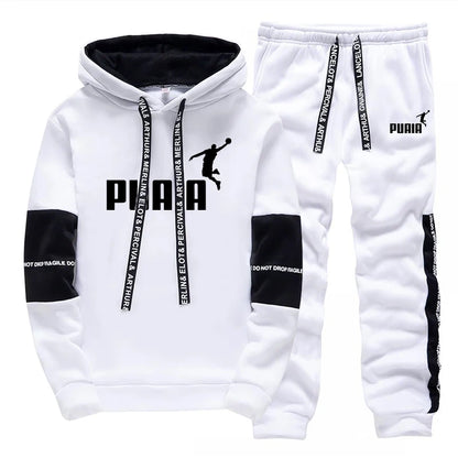 Mens 1/2 Piece Print Casual Sportswear Tracksuit / Hoodie / Pants
