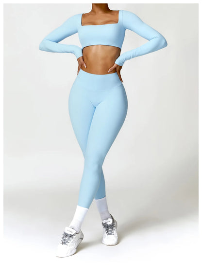 2PCS Women's Quick-Dry Gym Set/Tracksuit