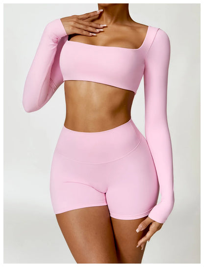 2PCS Women's Quick-Dry Gym Set/Tracksuit