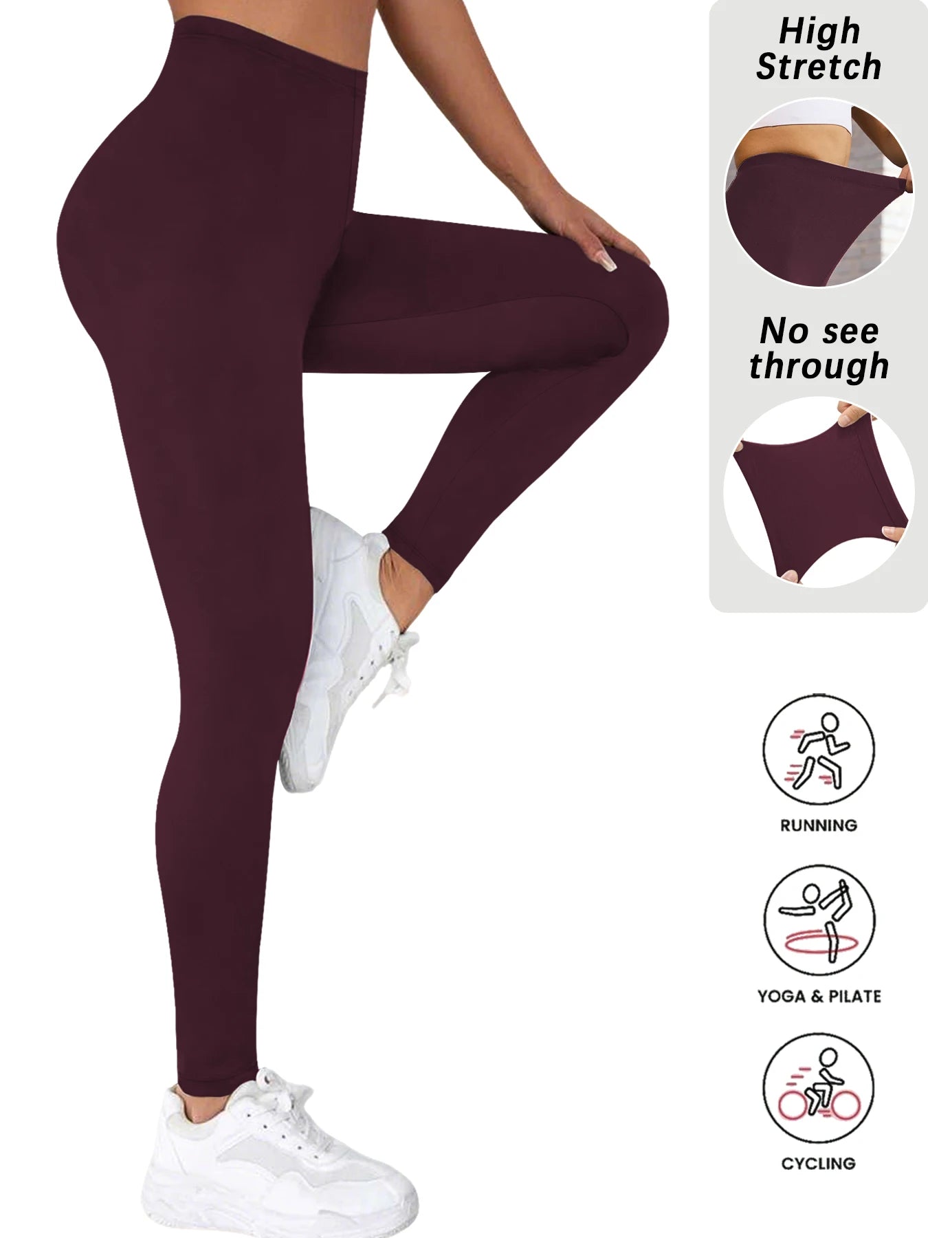 Women's High Elasticity Workout Soft Leggings