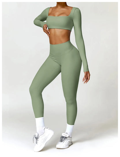 2PCS Women's Quick-Dry Gym Set/Tracksuit