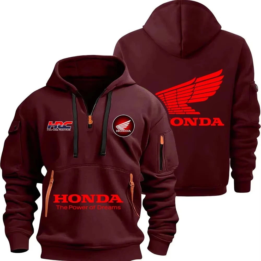 Honda outdoor sports enthusiasts zipper hoodie