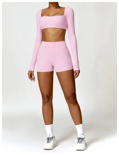 2PCS Women's Quick-Dry Gym Set/Tracksuit