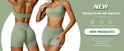 2PCS Women's Quick-Dry Gym Set/Tracksuit