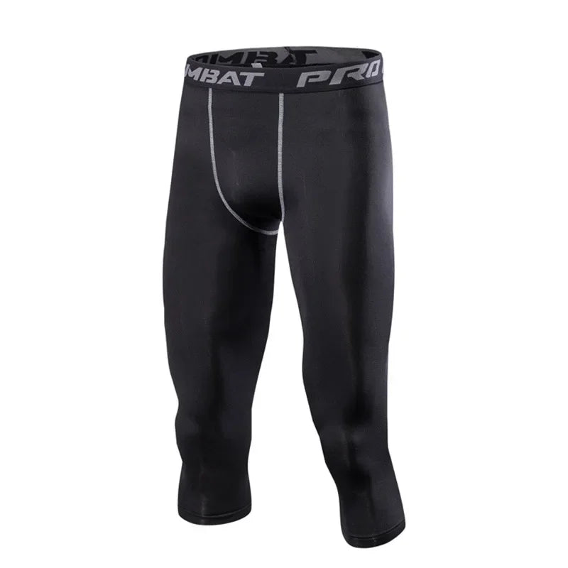Men's Sports  Running Tights Athletic Workout Active Shorts men Compression Pants ﻿