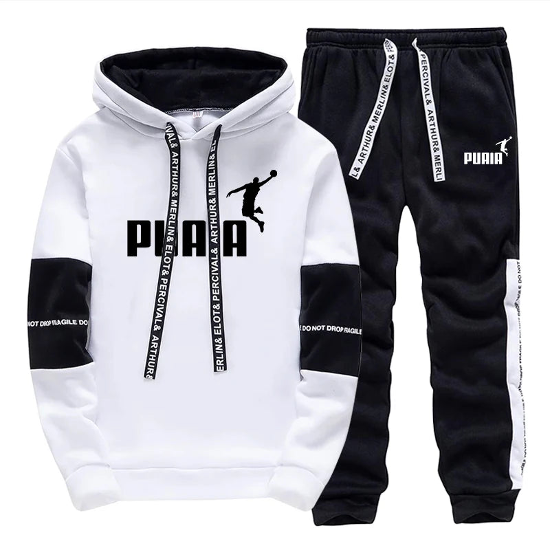 Mens 1/2 Piece Print Casual Sportswear Tracksuit / Hoodie / Pants