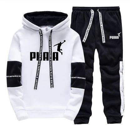 Mens 1/2 Piece Print Casual Sportswear Tracksuit / Hoodie / Pants