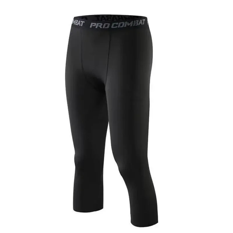 Men's Sports  Running Tights Athletic Workout Active Shorts men Compression Pants ﻿