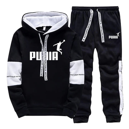 Mens 1/2 Piece Print Casual Sportswear Tracksuit / Hoodie / Pants