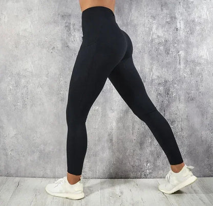 Women's High Waist Tights with Pocket Gym Workout Leggings