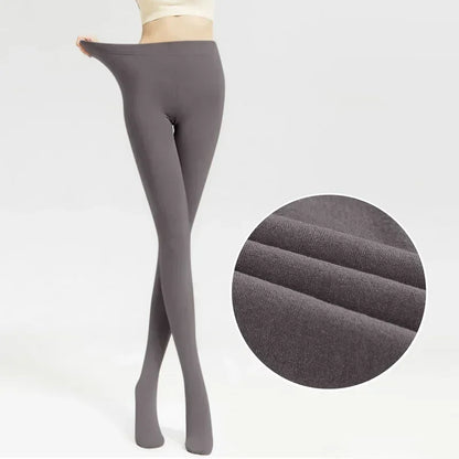 Women's Thermal Winter Fleece Lined Sheer Velvet  Tight Leggings