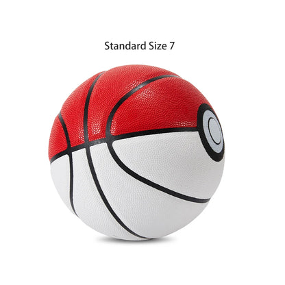 High Quality White Red PU Basketball Official Size 7 Professional Basketball