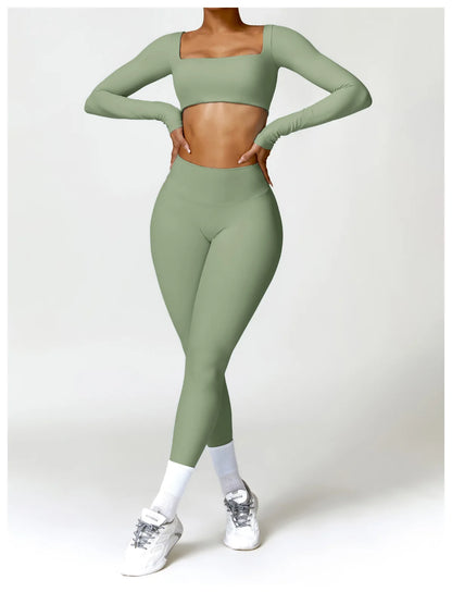 2PCS Women's Quick-Dry Gym Set/Tracksuit