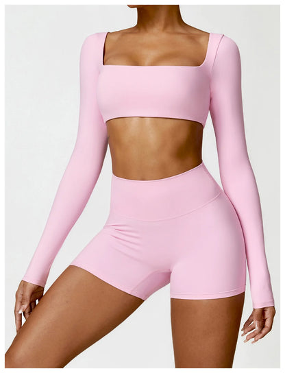 2PCS Women's Quick-Dry Gym Set/Tracksuit