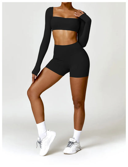 2PCS Women's Quick-Dry Gym Set/Tracksuit