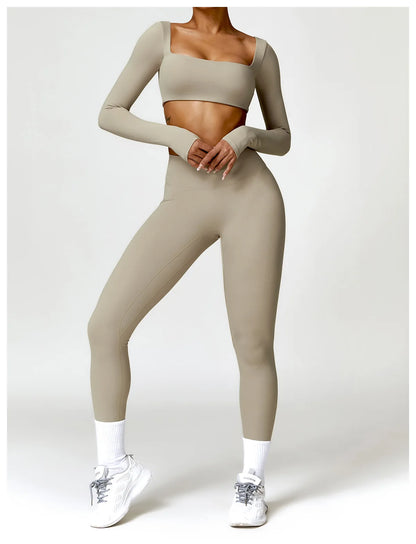 2PCS Women's Quick-Dry Gym Set/Tracksuit