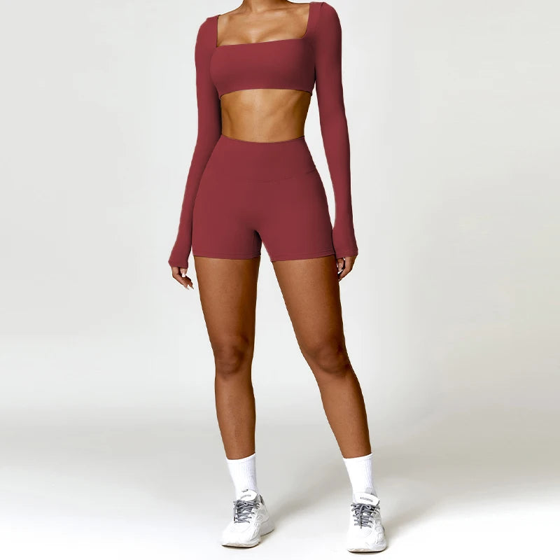 2PCS Women's Quick-Dry Gym Set/Tracksuit