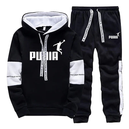 Mens 1/2 Piece Print Casual Sportswear Tracksuit / Hoodie / Pants