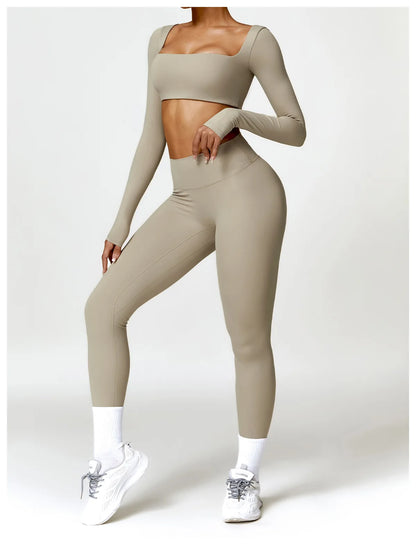 2PCS Women's Quick-Dry Gym Set/Tracksuit