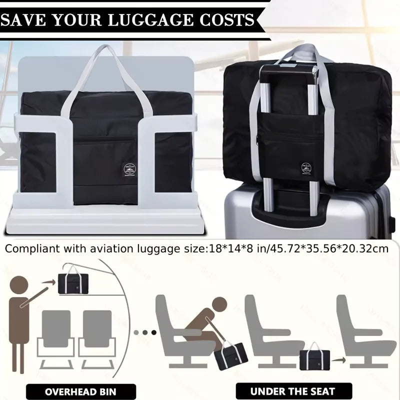 Portable Foldable Large Capacity Travel Gym Bag